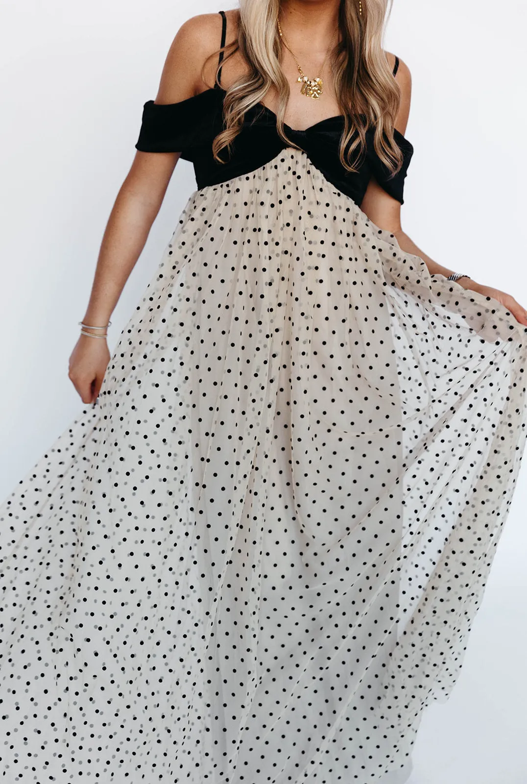 More Love Maxi Dress - Nude/Black