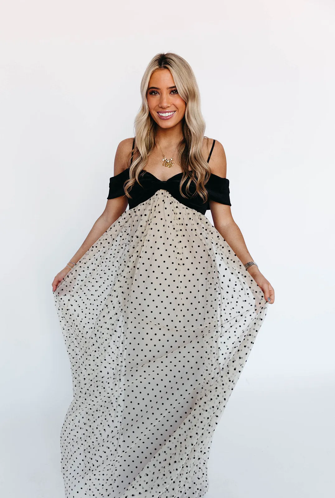 More Love Maxi Dress - Nude/Black