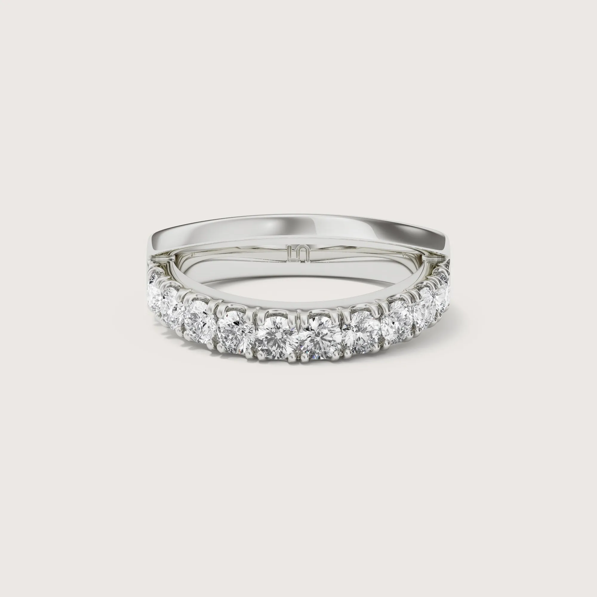 Mosel split band diamond ring