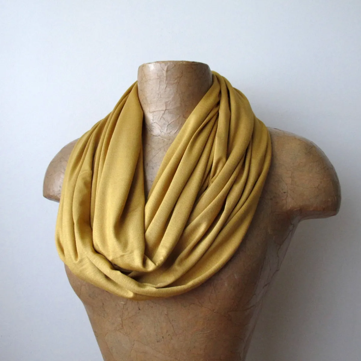 MUSTARD YELLOW Infinity Scarf