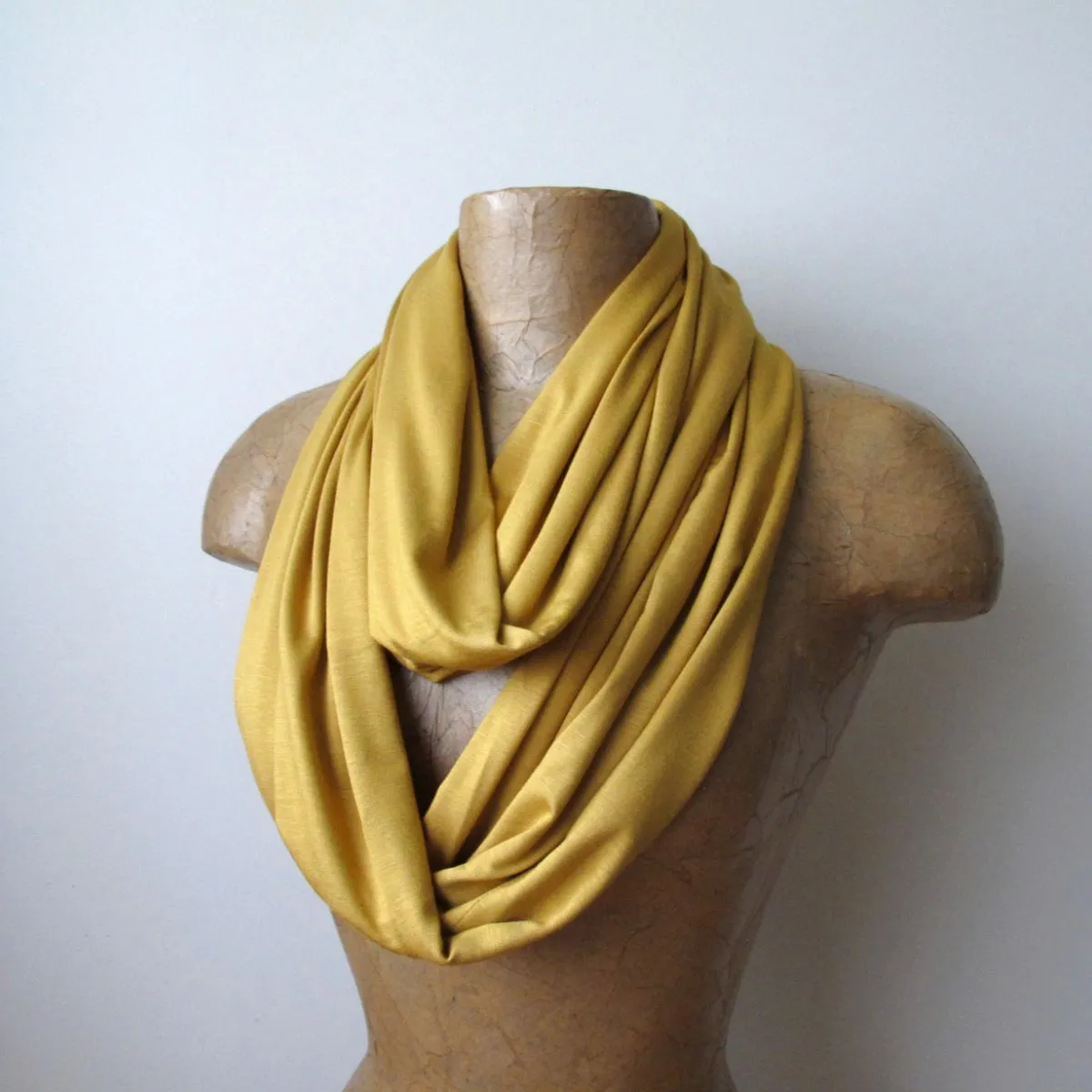 MUSTARD YELLOW Infinity Scarf