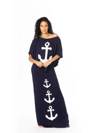 Nautical Maxi Dress