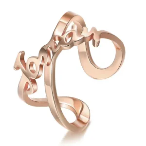 Personalize Your Name Infinity Ring