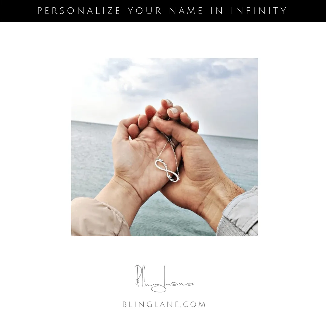 Personalize Your Name Infinity Ring