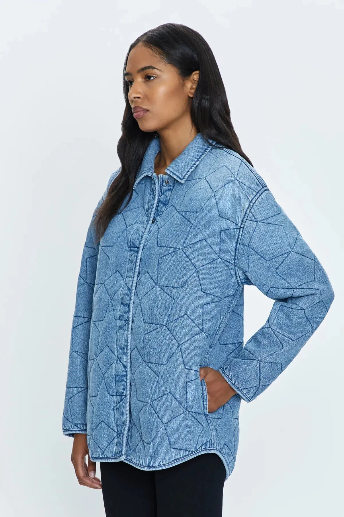 Pistola Alyssa Quilted Shacket- Marmont Star