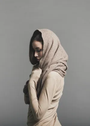 Ribbed Cashmere Infinity