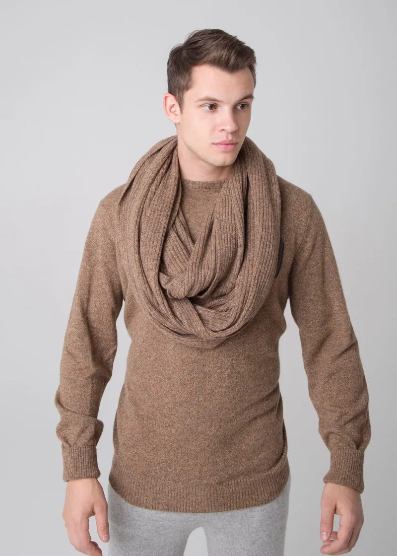 Ribbed Cashmere Infinity