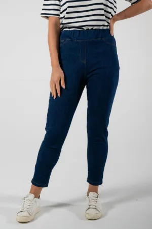 See Saw Pull On Denim Jean in Dark Denim
