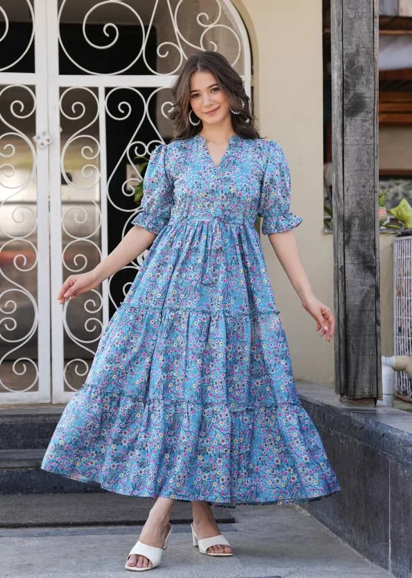Sky Blue Breeze Maxi Dress