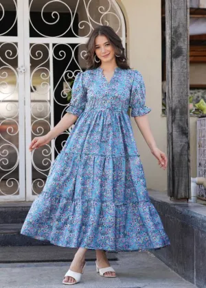 Sky Blue Breeze Maxi Dress