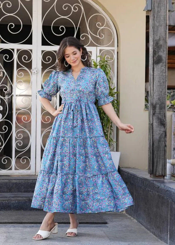 Sky Blue Breeze Maxi Dress