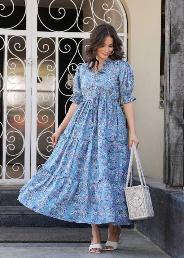 Sky Blue Breeze Maxi Dress