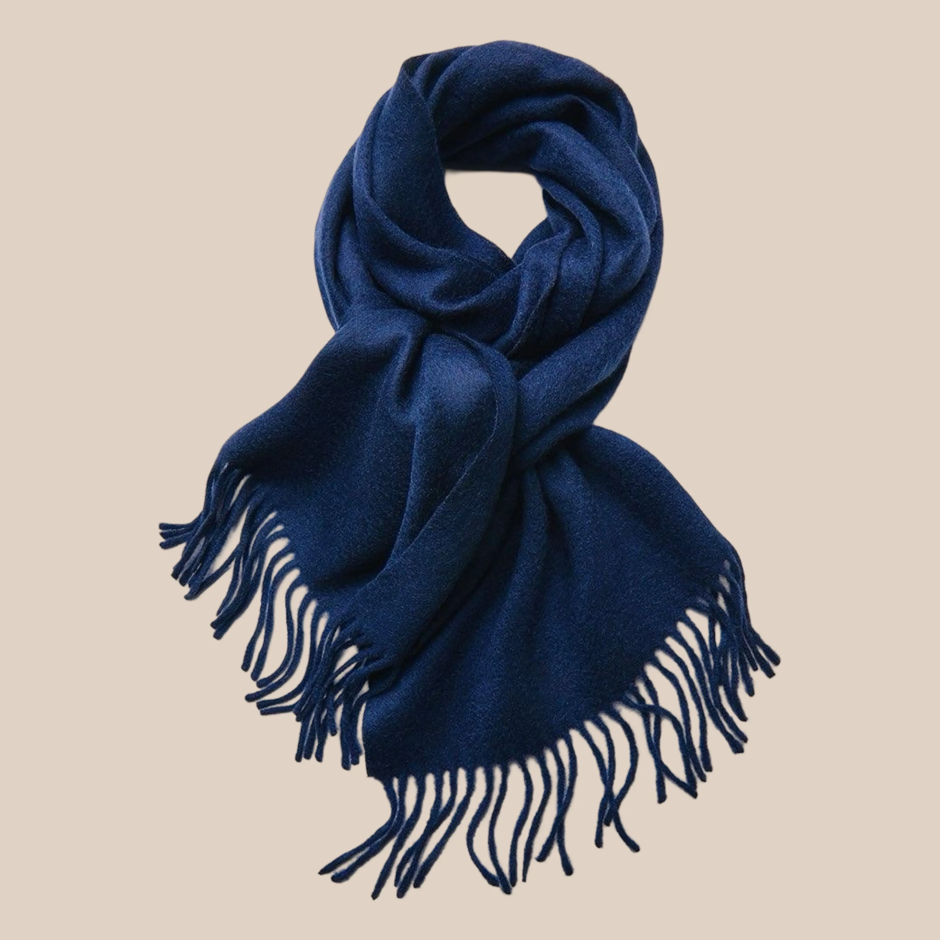 Sofia Cashmere Scarf - Navy