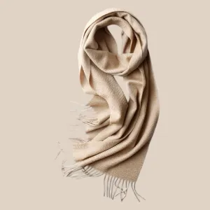Sofia Cashmere Scarf - Sand