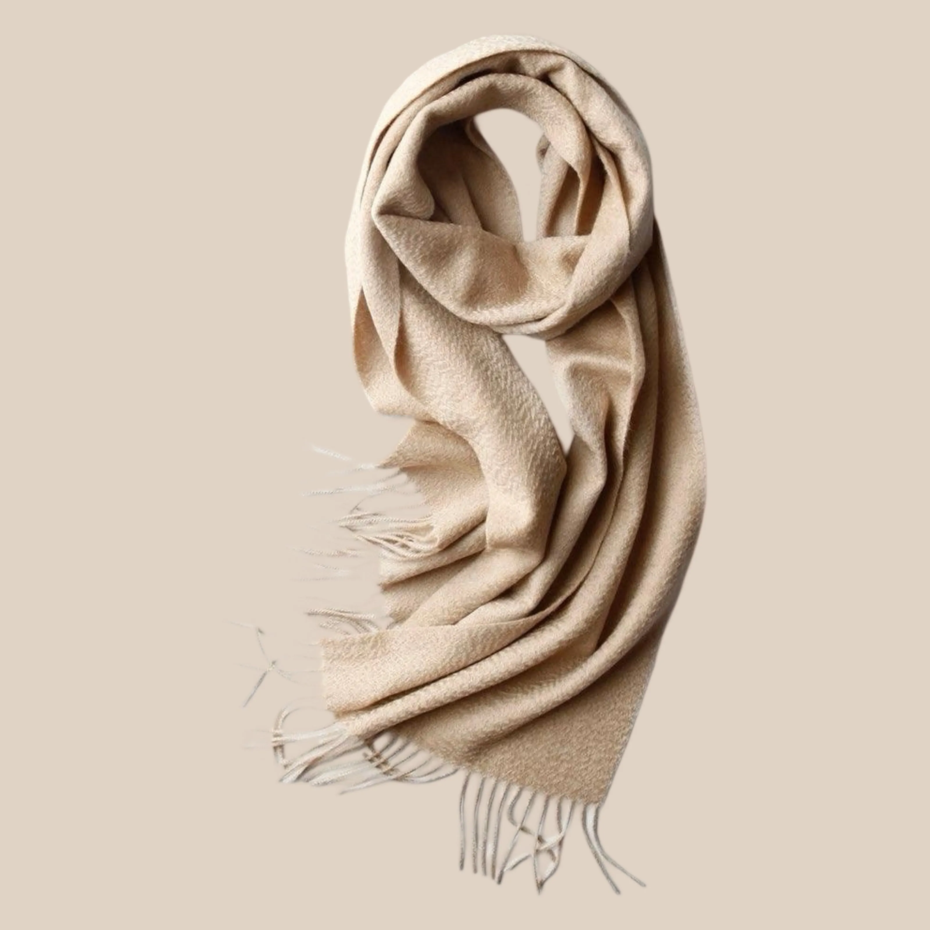 Sofia Cashmere Scarf - Sand