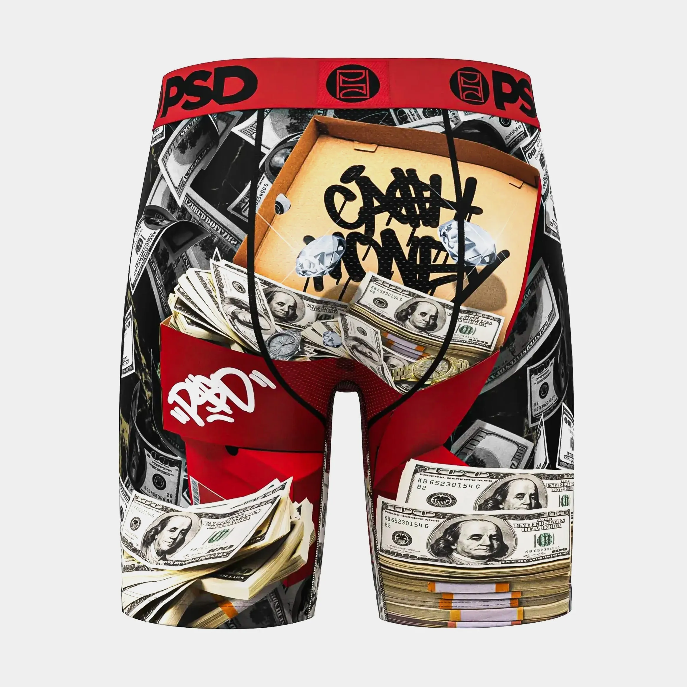 Stash Box Mens Boxers (Black/Red)