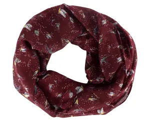 Summer Fashion Womens Chic Bird Print Infinity Scarves