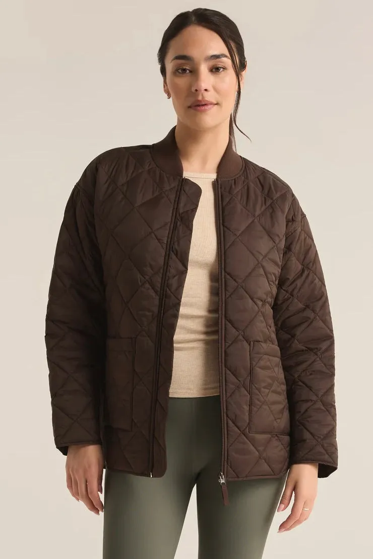 Sunrise Quilted Bomber Jacket