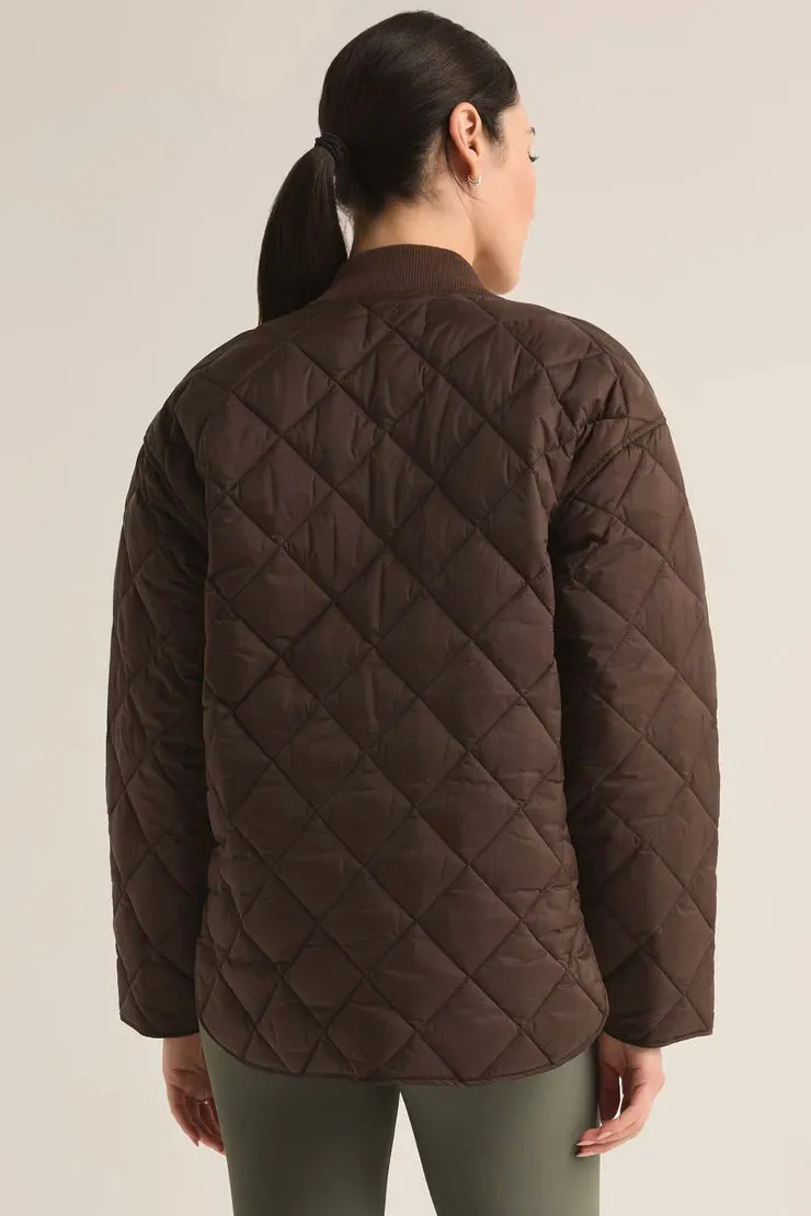 Sunrise Quilted Bomber Jacket