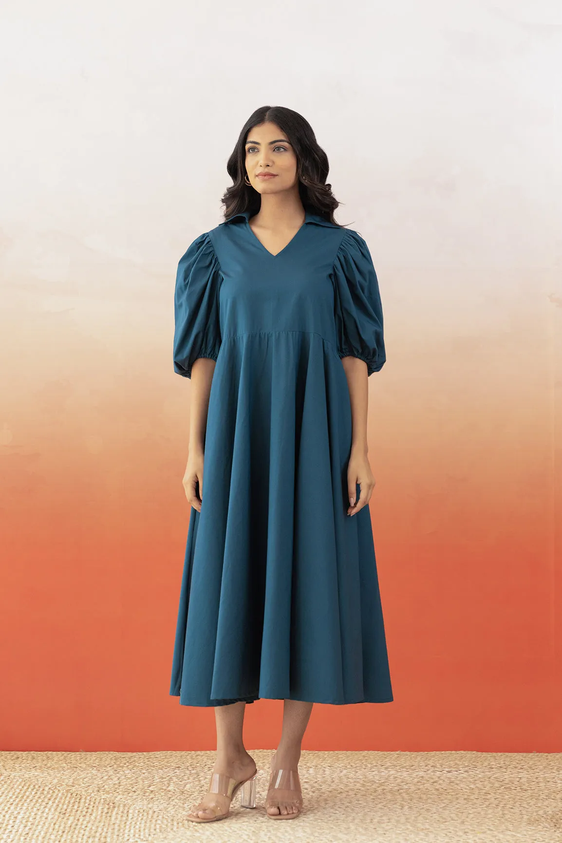 TEAL COTTON MAXI
