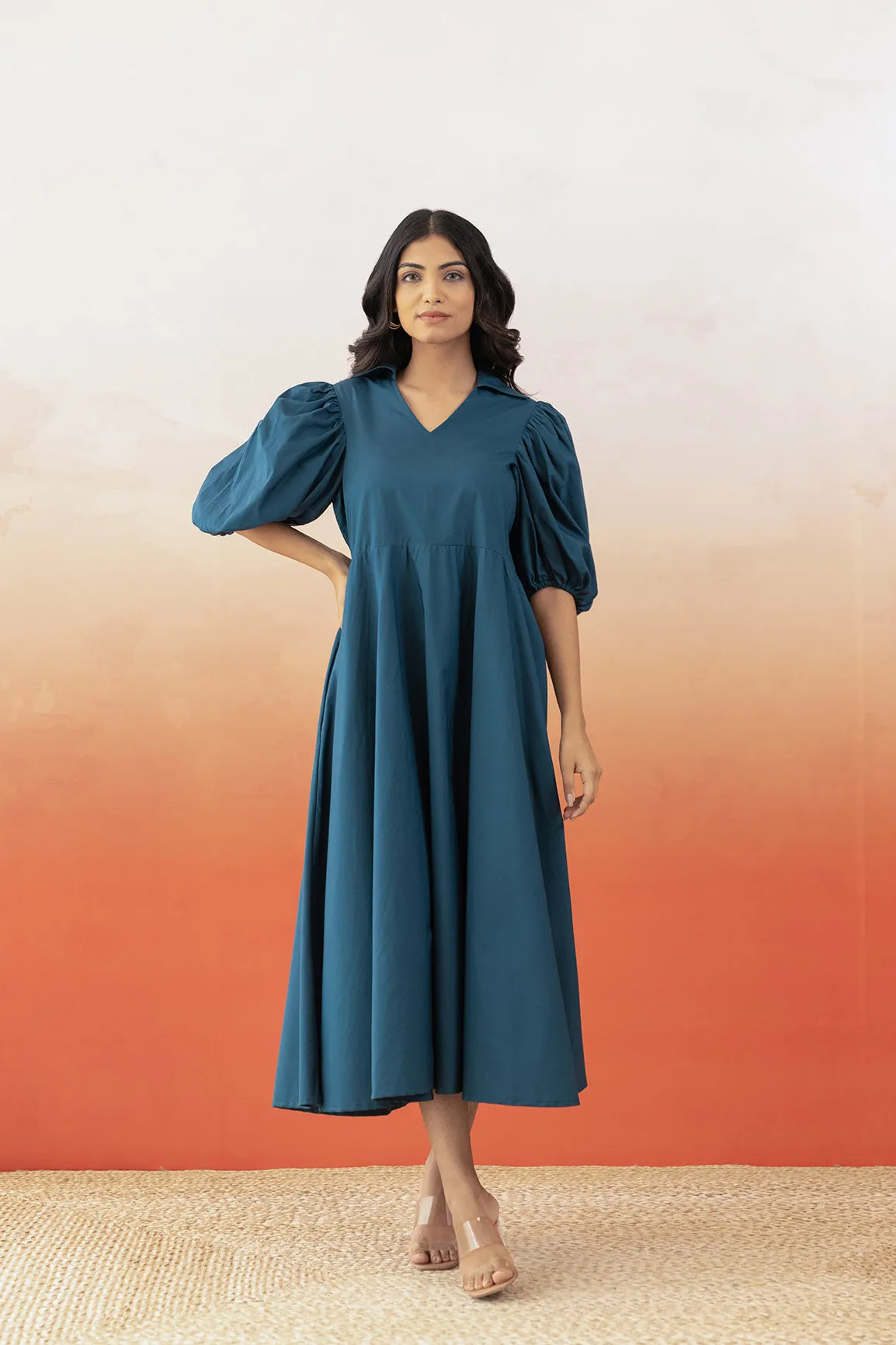 TEAL COTTON MAXI