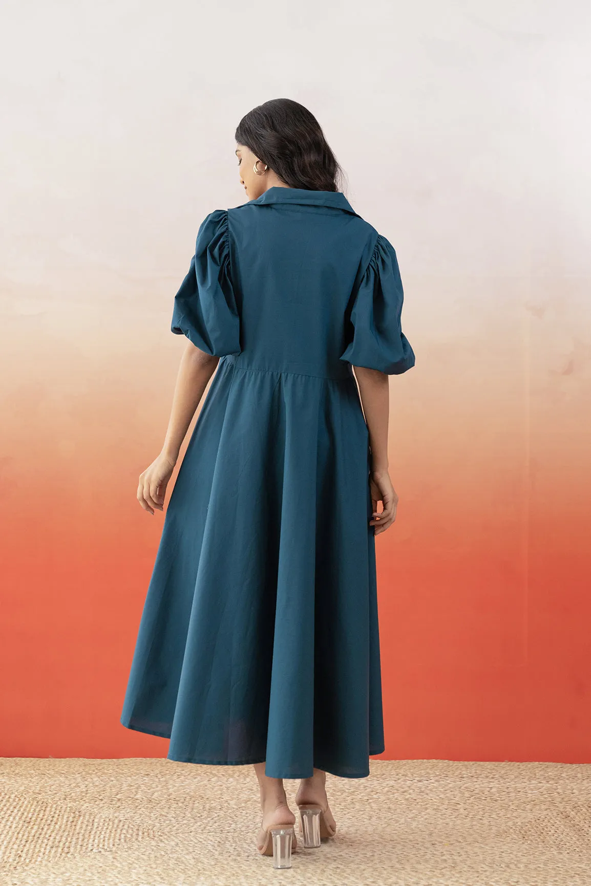 TEAL COTTON MAXI