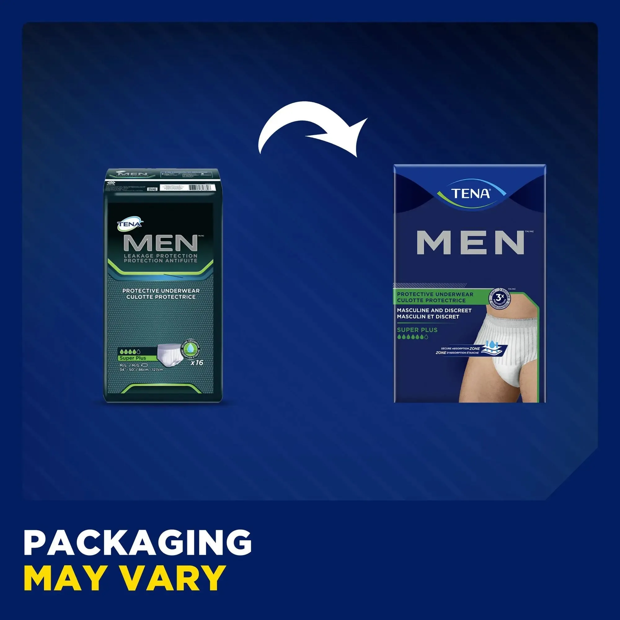 Tena® Men™ Super Plus Absorbent Underwear, Small / Medium