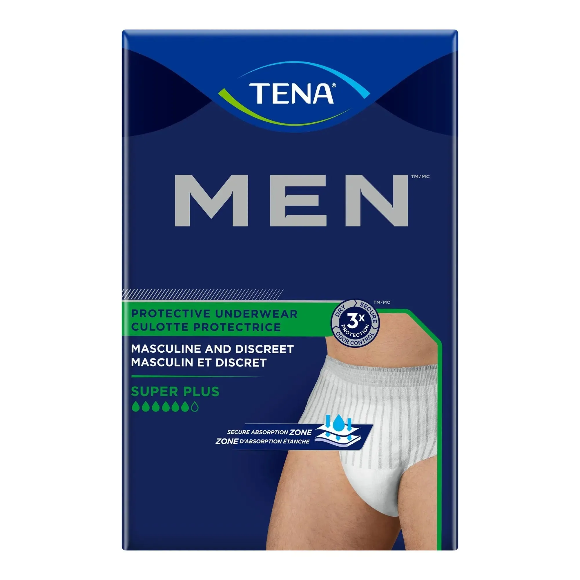 Tena® Men™ Super Plus Absorbent Underwear, Small / Medium