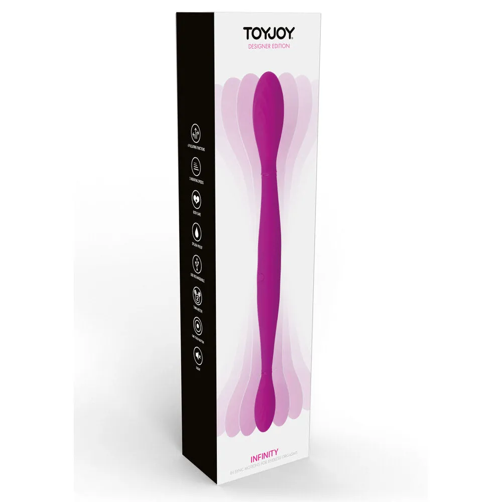 ToyJoy Infinity Dual-Ended Dildo Vibrator Pink