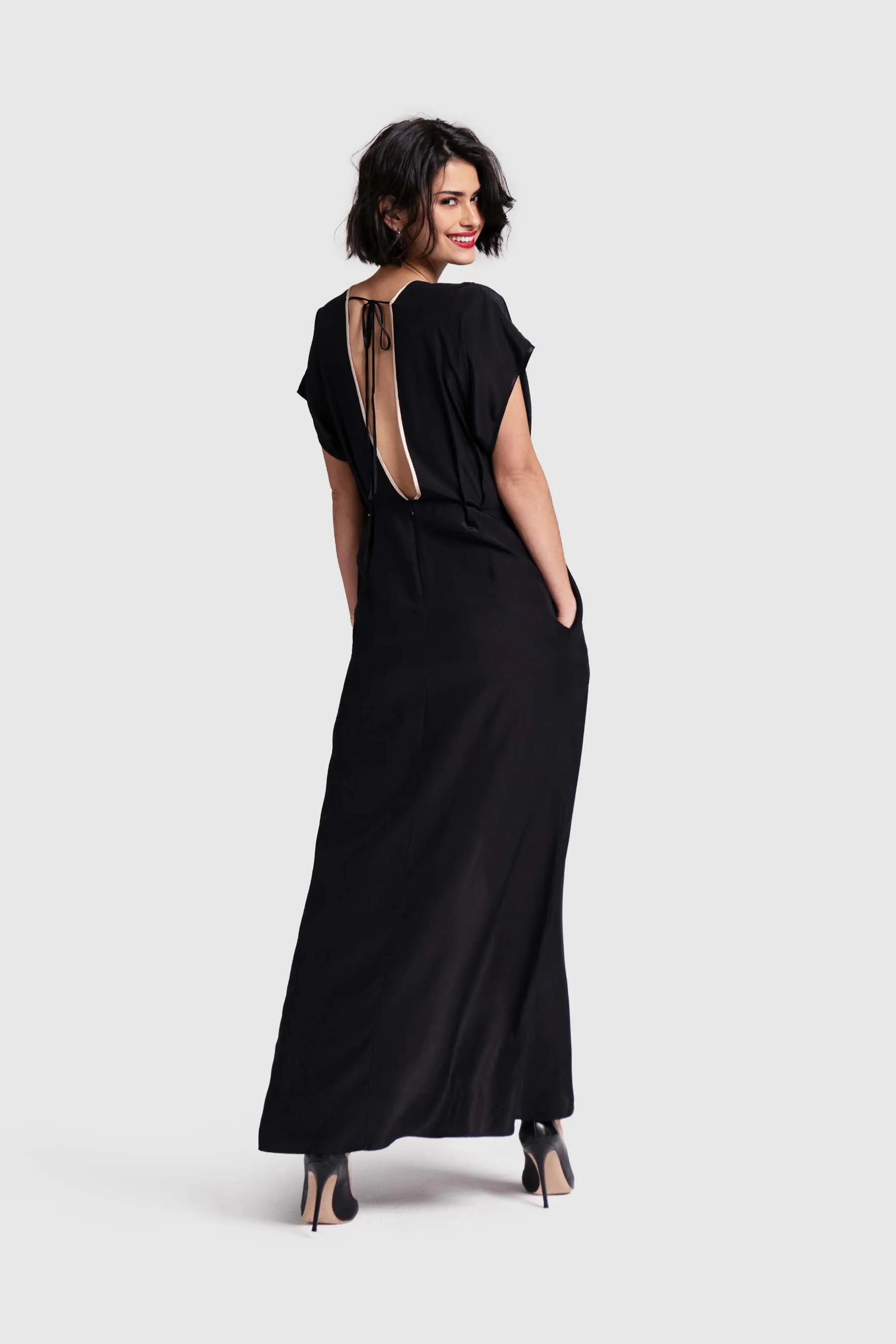V DRESS MAXI