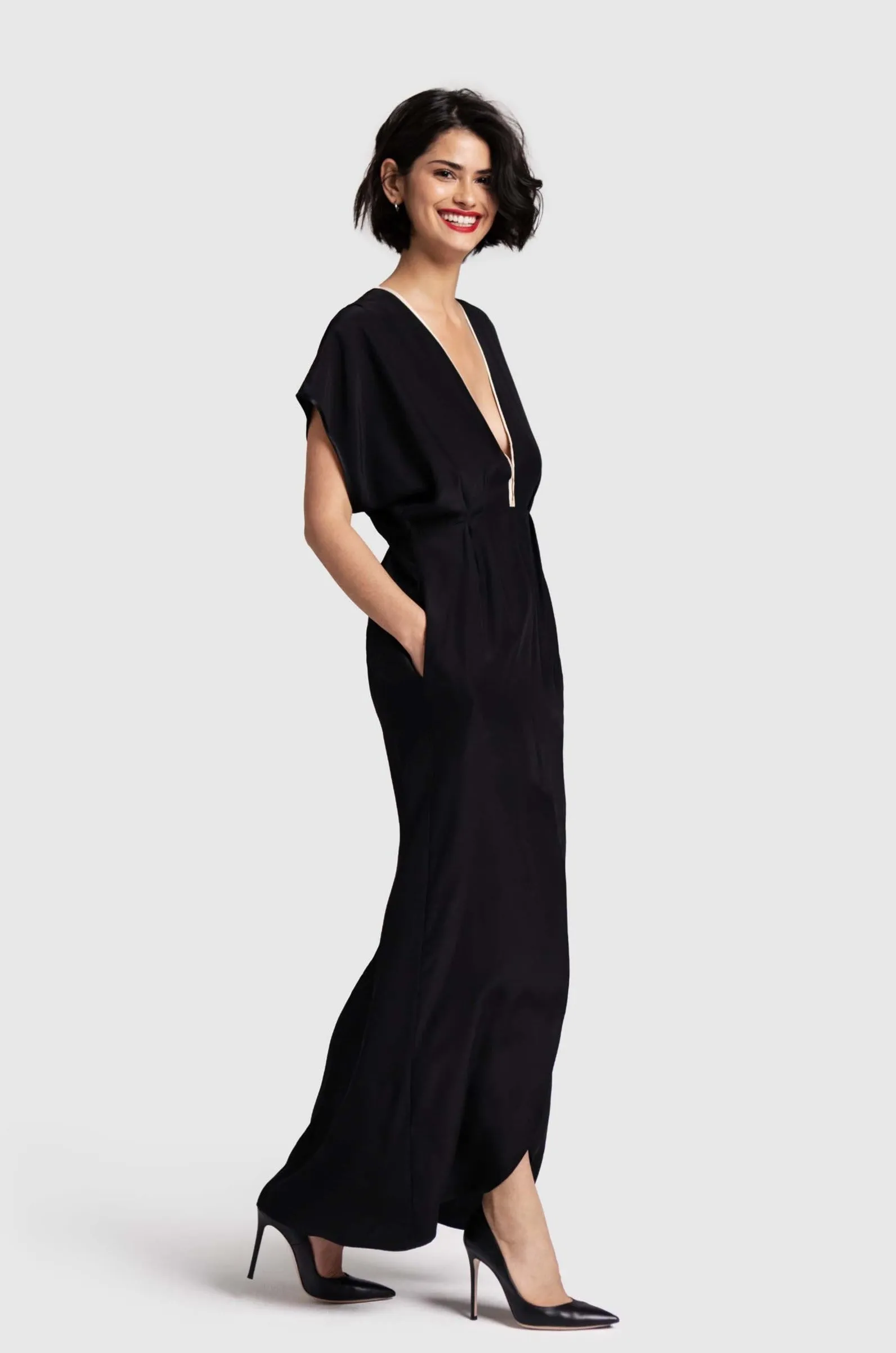 V DRESS MAXI