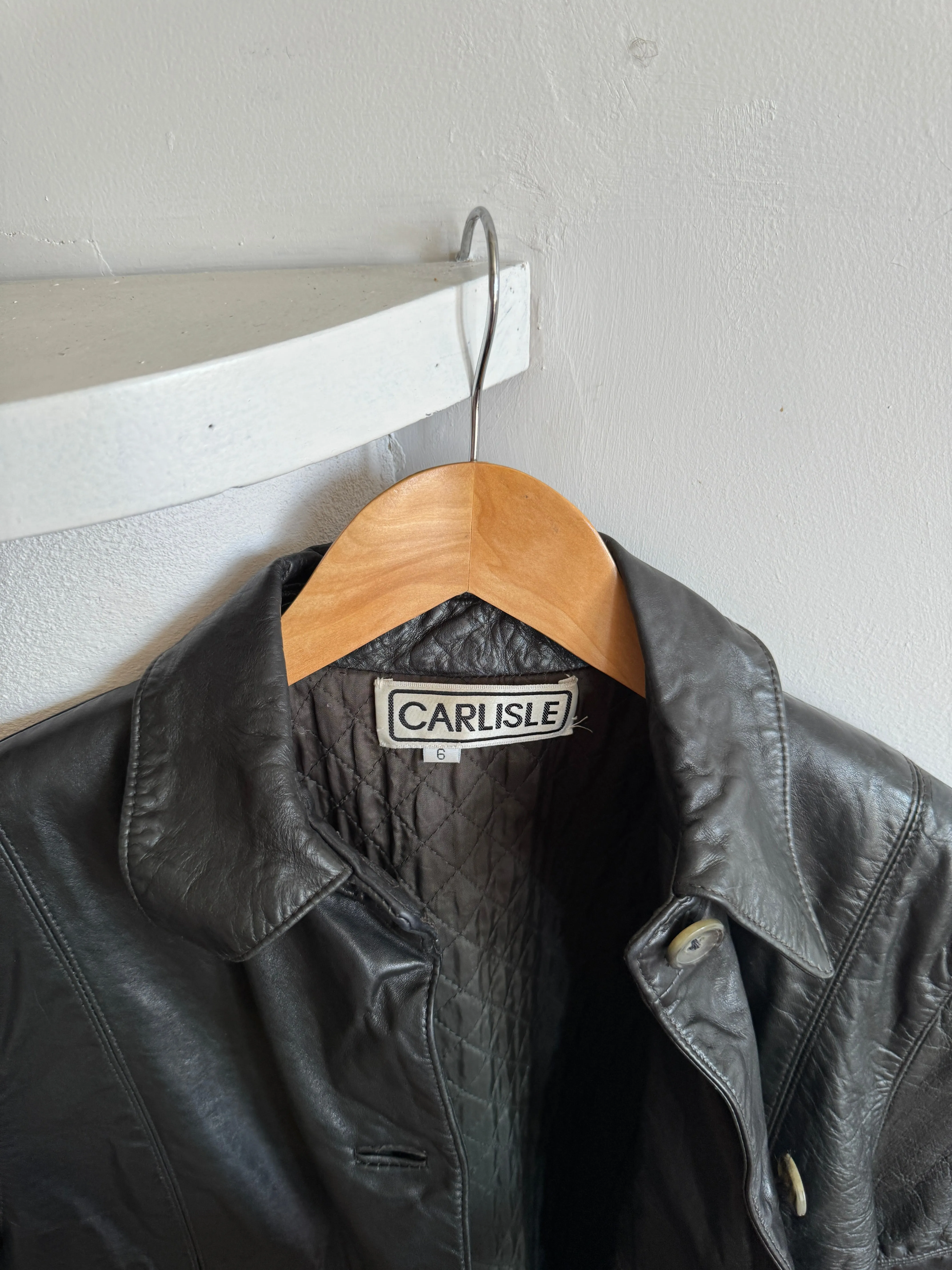 Vintage 90s Leather Coat