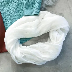 White infinity Scarf