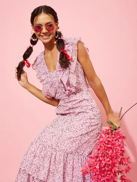 Women Floral Printed Maxi Dress