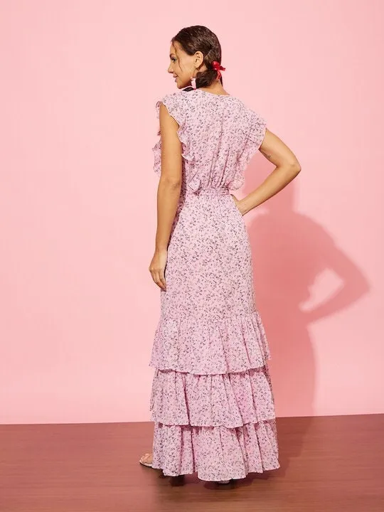 Women Floral Printed Maxi Dress