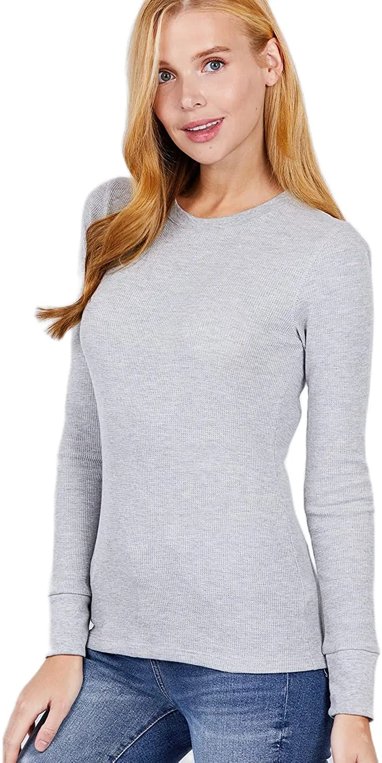 Women's Long Sleeve Crew Neck Long Puff Sleeve Top