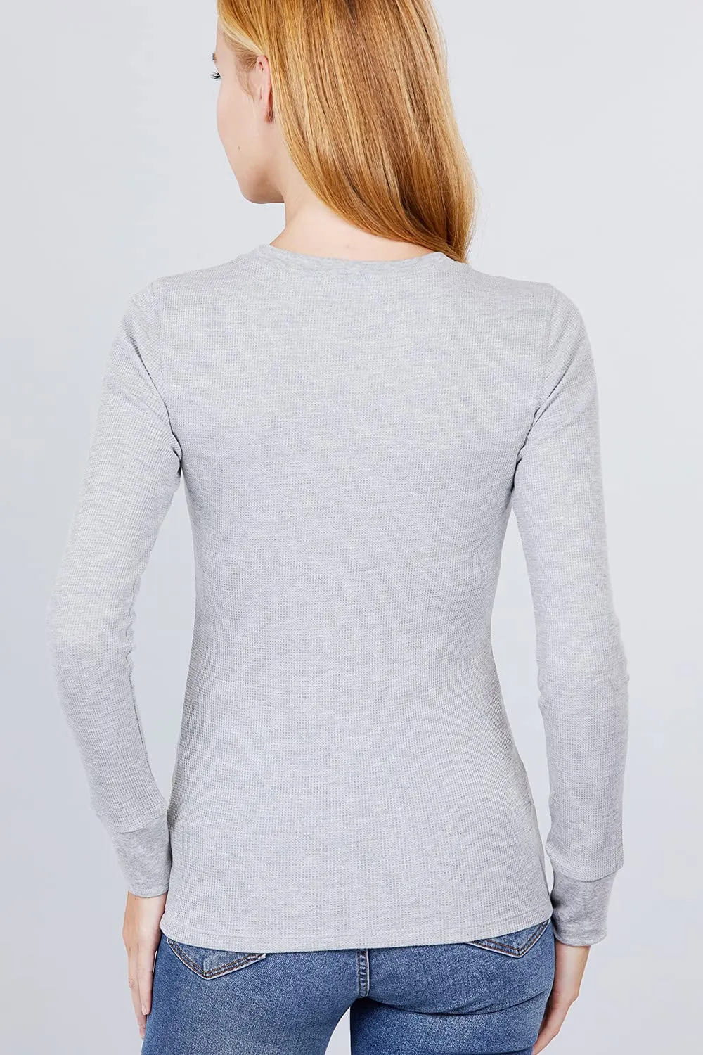 Women's Long Sleeve Crew Neck Long Puff Sleeve Top