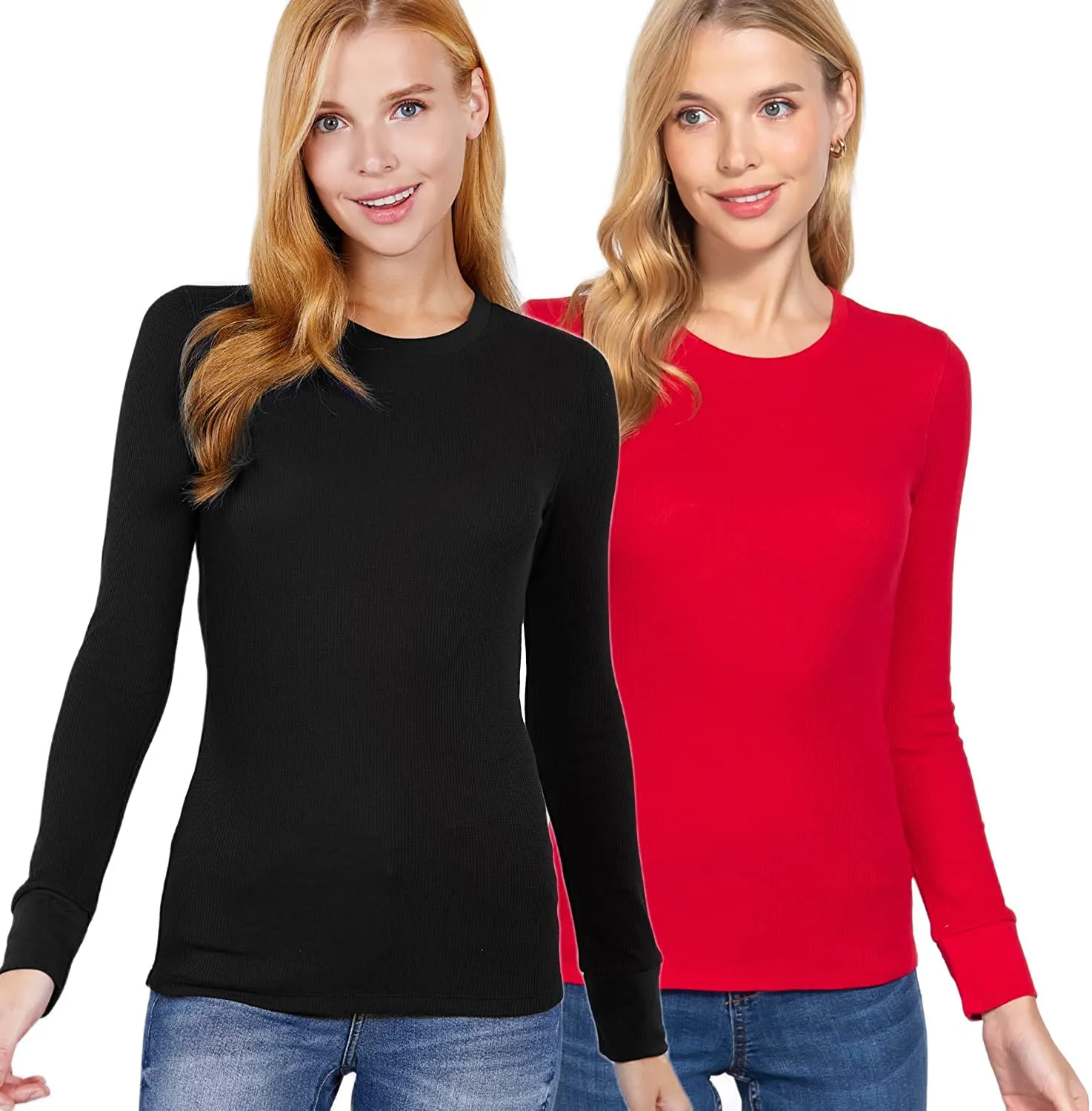 Women's Long Sleeve Crew Neck Long Puff Sleeve Top