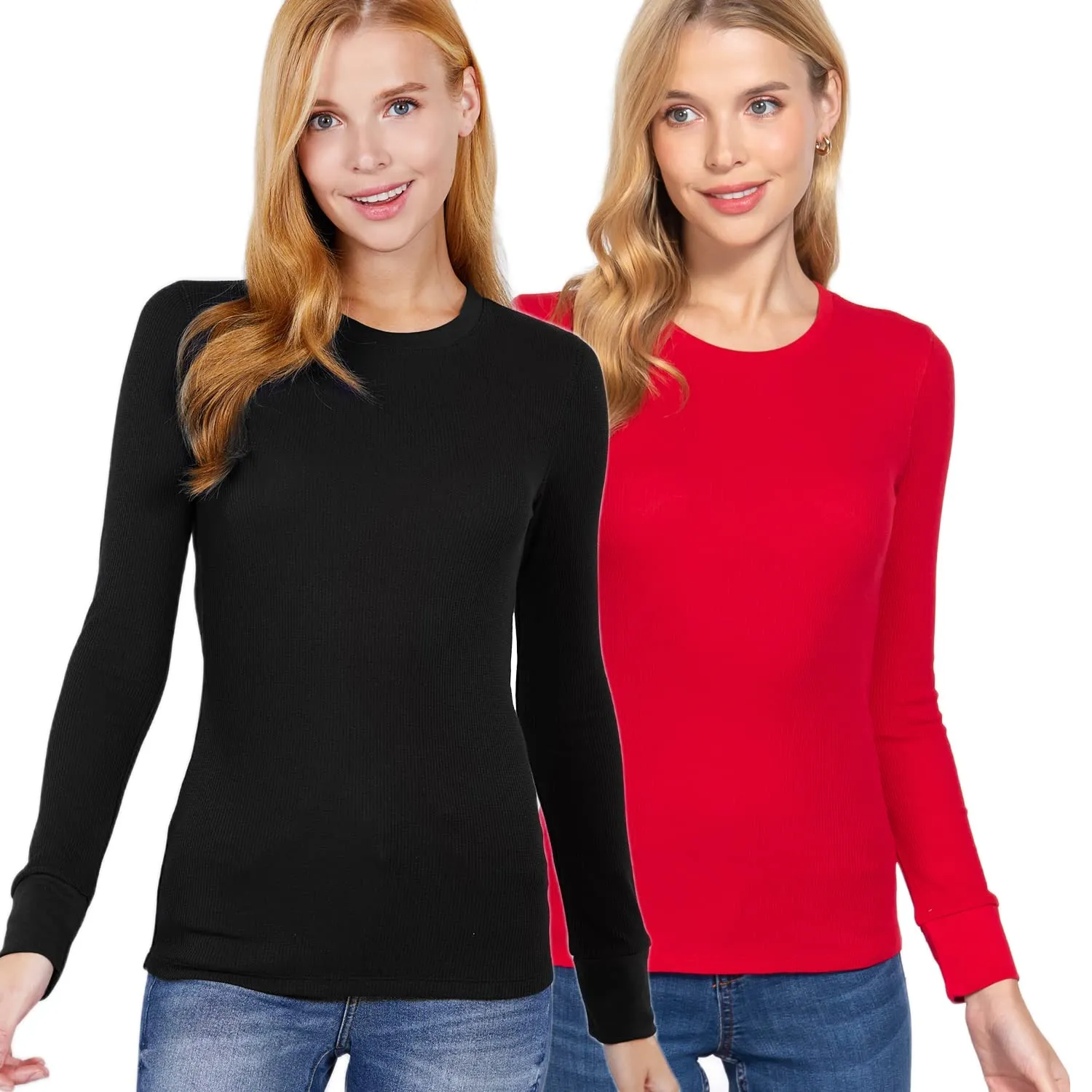 Women's Long Sleeve Crew Neck Long Puff Sleeve Top
