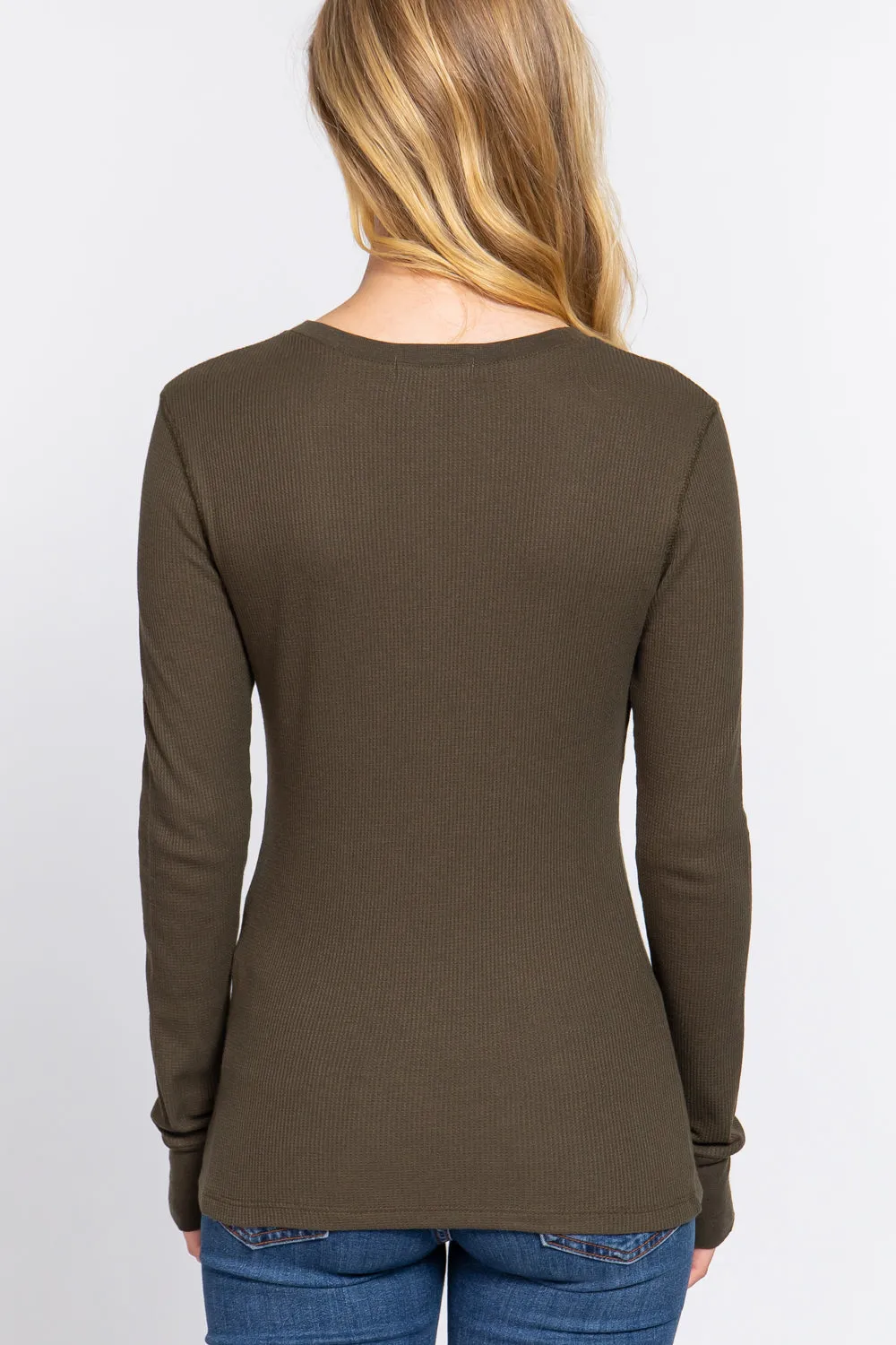 Women's Long Sleeve Crew Neck Long Puff Sleeve Top