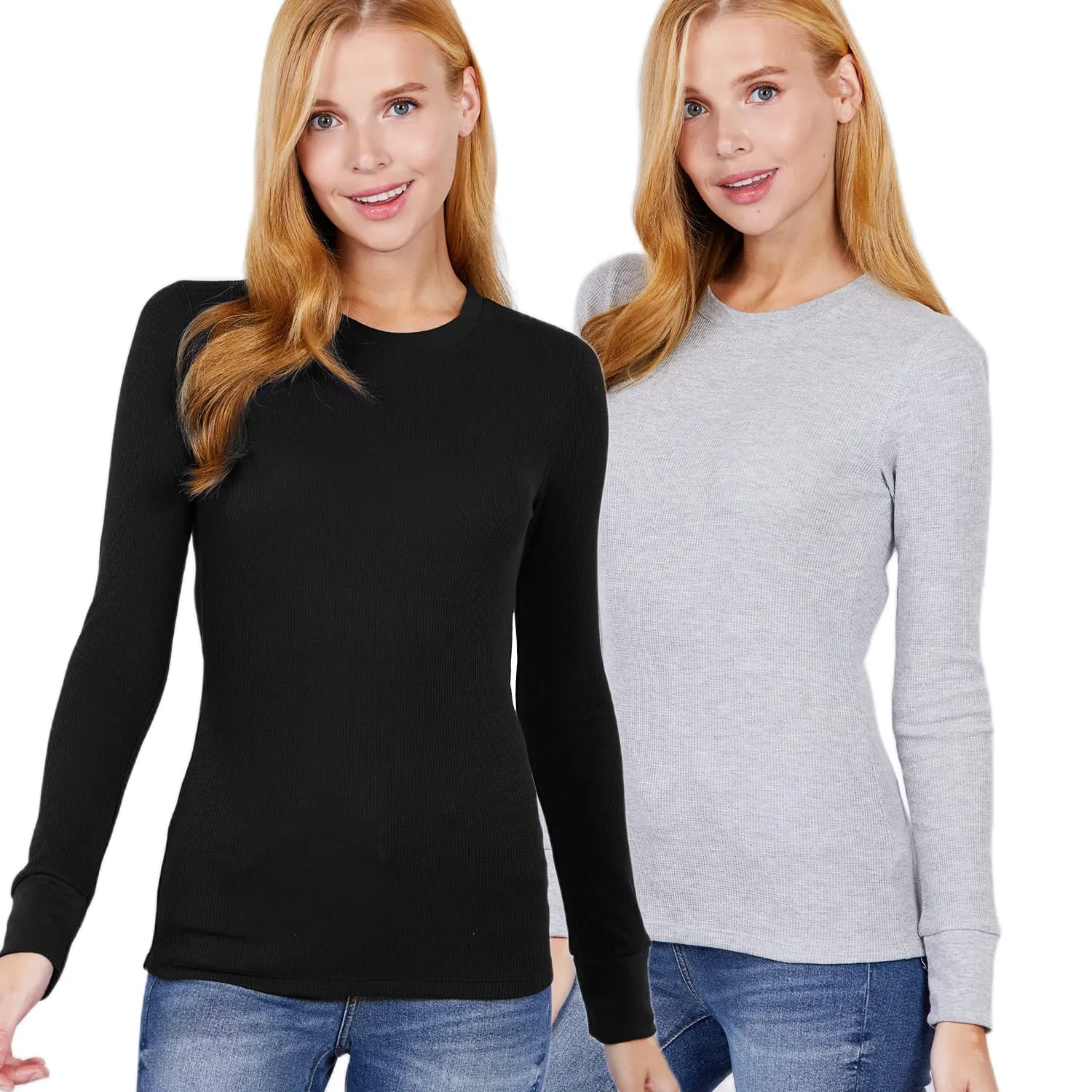 Women's Long Sleeve Crew Neck Long Puff Sleeve Top