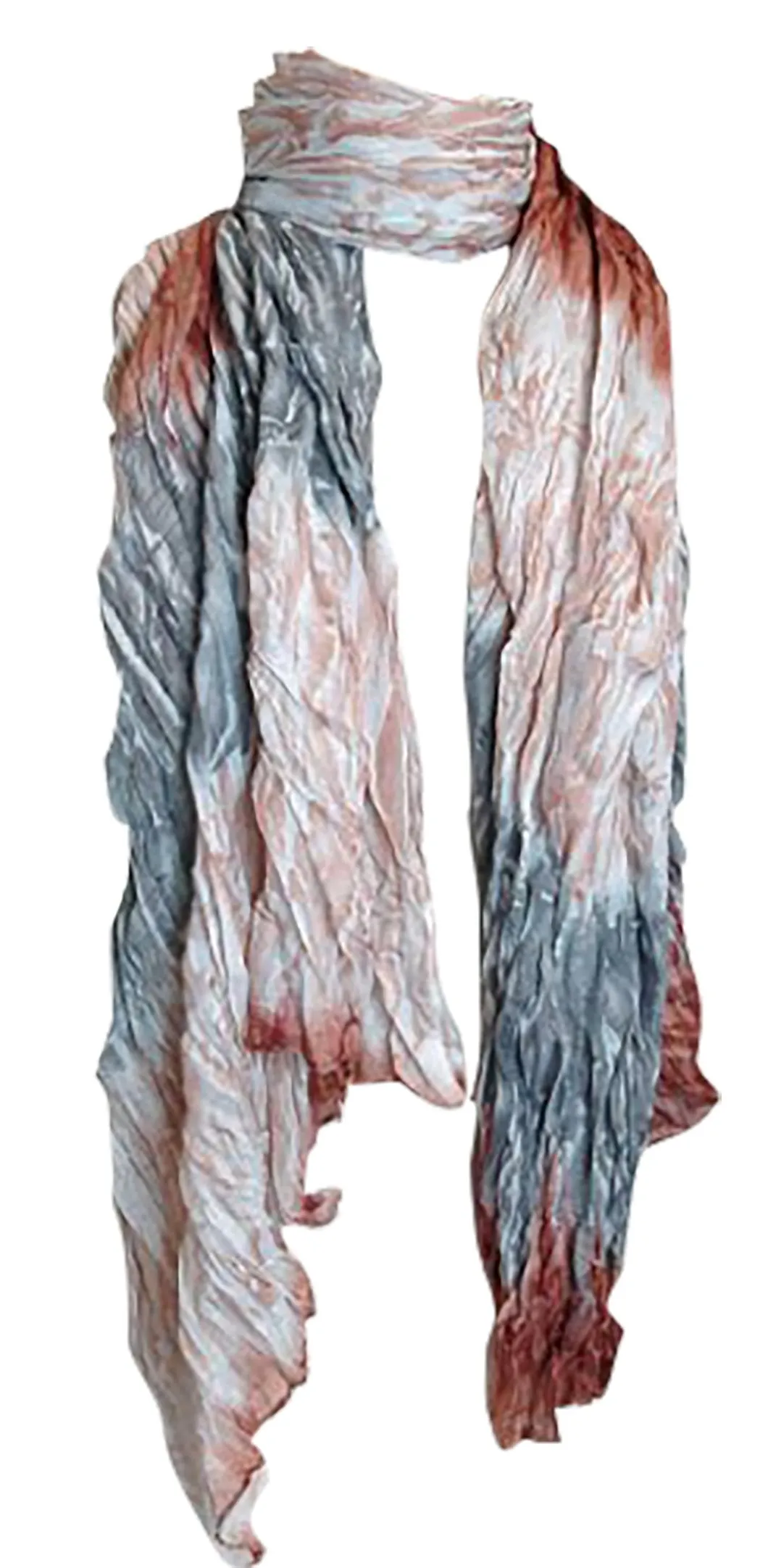 Women's Stylish Trendy Lightweight Crinkled Faded Tie Dye Scarf Sarong