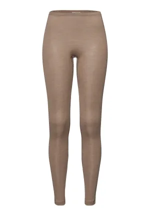 Woolen Silk W Wool and Silk Leggings | Taupe 71422-2847