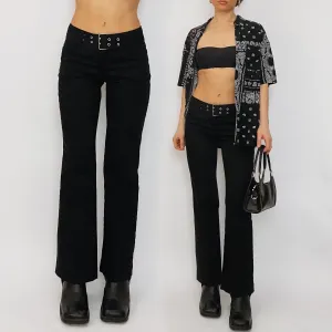 y2k buckle pants - extra small