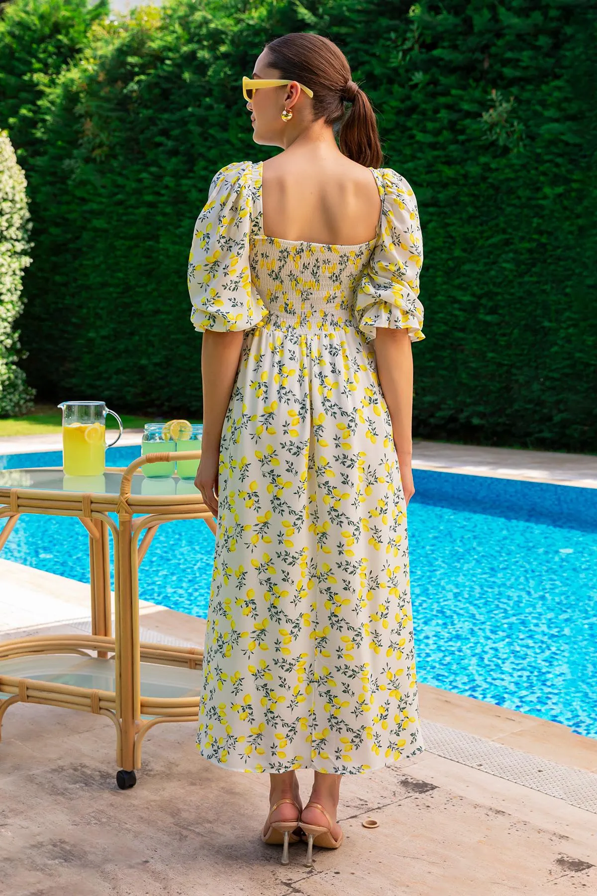 Yellow Blossom Maxi Dress